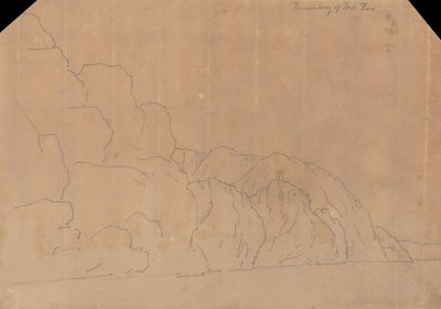 Promontório de Porto Fino de John Robert Cozens