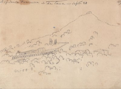 Santa Francesca em La Cava, 20 de setembro de John Robert Cozens
