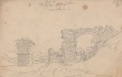A Ponte de Augusto perto de Narni de John Robert Cozens