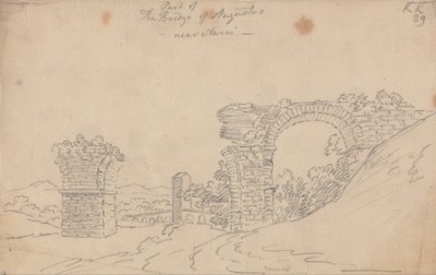 A Ponte de Augusto perto de Narni de John Robert Cozens
