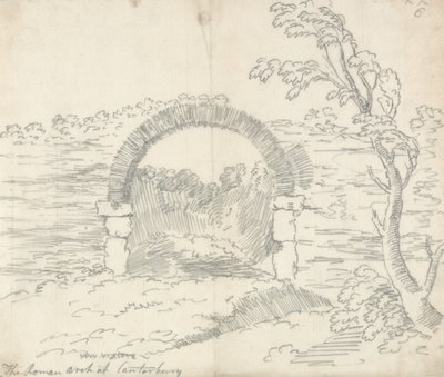 O Arco Romano em Cantuária de John Robert Cozens