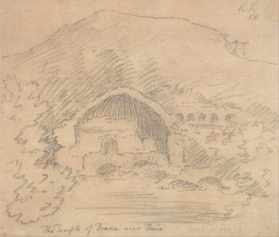 O Templo de Diana perto de Baia de John Robert Cozens