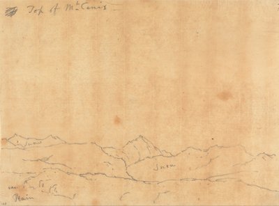 Topo do Monte Cenis de John Robert Cozens