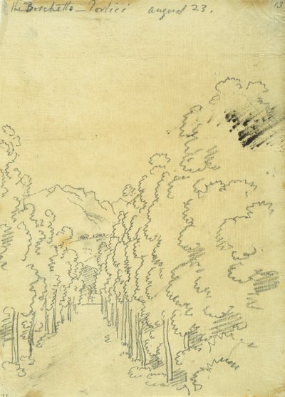 Woodland, de um álbum de traçados de John Robert Cozens
