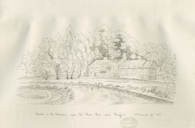 Stafford - River Sow: desenho a bico de pena de John Robert Fernyhough