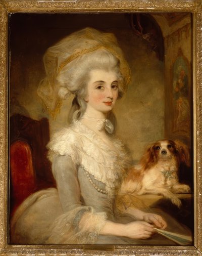JRWildman, Retrato de Catherine Baillie - Pintura de John Robert Wildman