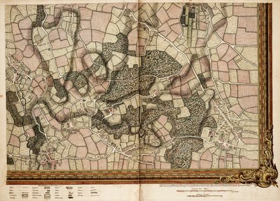 Mapa de Mottingham, Bromley e Chislehurst de John Rocque