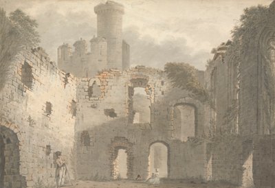 Castelo Conway, uma Vista do Interior de John Roe of Warwick