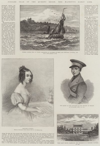 Jubileu do reinado da rainha, o início da vida de Sua Majestade de John Rogers Herbert