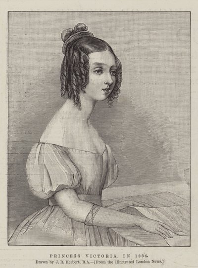 Princesa Victoria, em 1834 de John Rogers Herbert