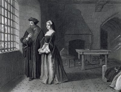 Sir Thomas More (1478-1535) gravado por Outrim de John Rogers Herbert