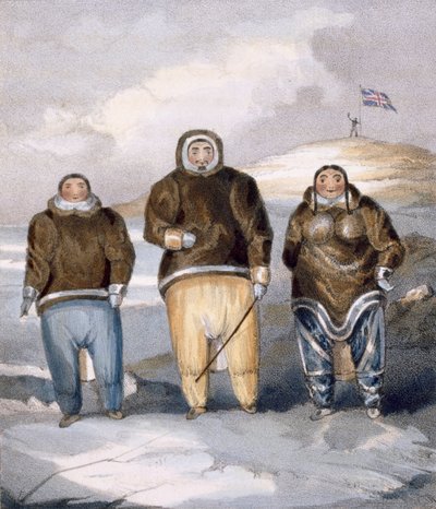 Kawalua, Tiagashu e Adlurak de 1835 de John Ross