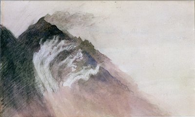 Chamonix, Mt Blanc (wc no papel) de John Ruskin