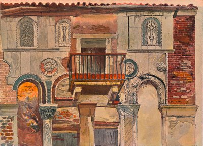 Fondaco De Turchi, Veneza, c1853 de John Ruskin