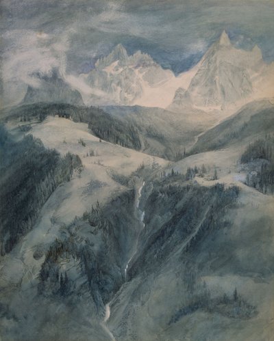Cascade de la Folie, Chamonix de John Ruskin