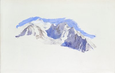 Mont Blanc de Saint-Martin-sur-Arve, outubro de 1874 de John Ruskin