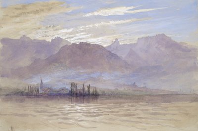 Manhã na primavera, com vento nordeste, em Vevey, de maio a junho de 1849 ou 1º de maio de 1869 de John Ruskin