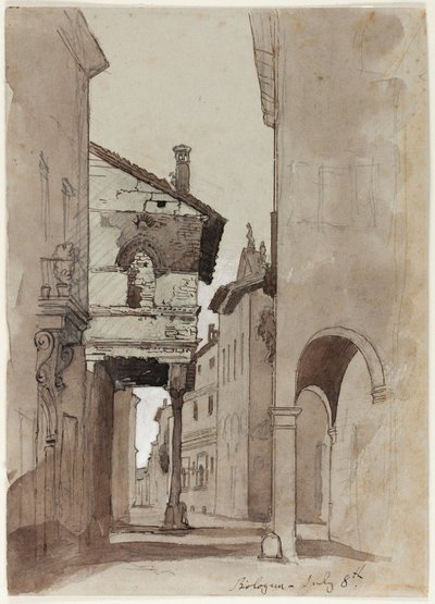 Rua em Bolonha de John Ruskin