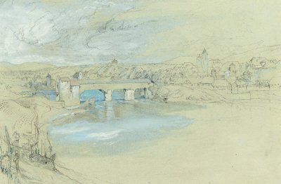 A ponte de Rheinfelden, Suíça de John Ruskin