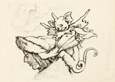 A Cabeça de um Miser: Desenho ampliado da Lützelburger