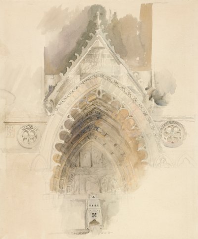 O Arco Norte da Entrada Oeste da Catedral de Amiens, 17-18 de maio ou 23 de setembro de 1856 de John Ruskin
