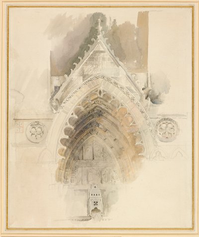 O Arco Norte da Entrada Oeste da Catedral de Amiens, 17 - 18 de Maio ou 23 de Setembro de 1856. de John Ruskin