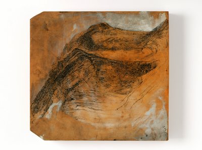 O Staubbach, Suíça (caneta e tinta e aguarela sobre madeira) de John Ruskin