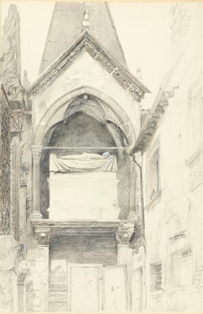 O Túmulo de Cangrande I della Scala, Verona, 28 de maio - 29 de junho de 1869. de John Ruskin