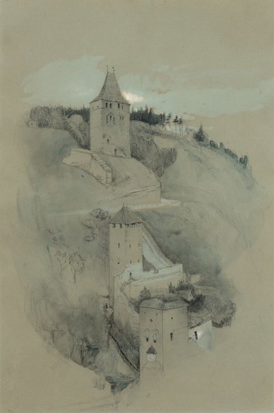 As Torres de Friburgo, Suíça de John Ruskin
