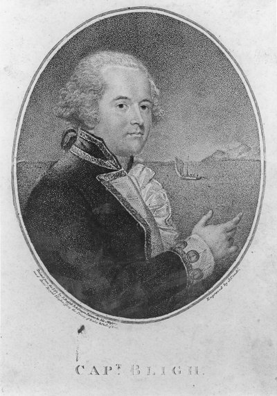 Capitão William Bligh, gravado por John Conde (gravura) de John Russell