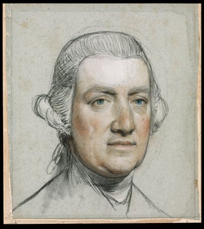 Nevil Maskelyne (1732 -1811), c.1776 (giz sobre papel) de John Russell