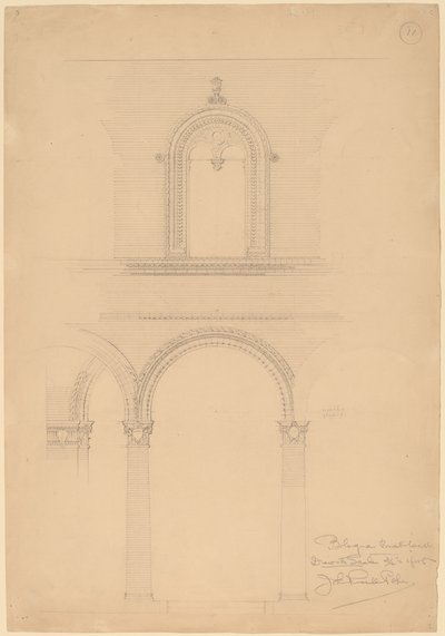 Parede de tijolos de Bolonha de John Russell Pope