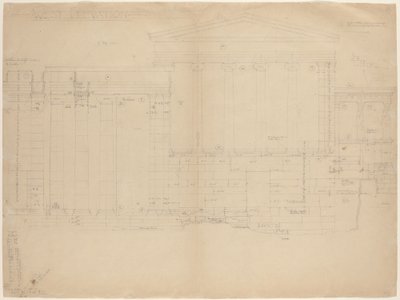 O Erechtheum, West Elevation [metade esquerda] de John Russell Pope