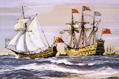 Carlos II em visita ao Príncipe Real (em 1672) de John S. Smith