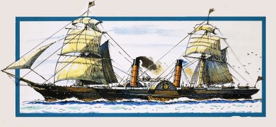 O navio a vapor britânico Persia de John S. Smith