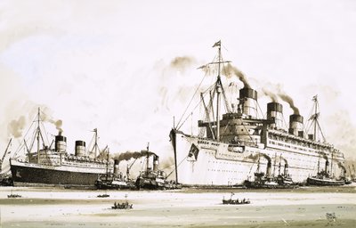 O Queen Elizabeth e o Queen Mary de John S. Smith