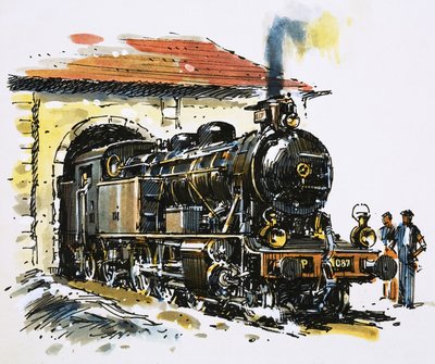 O mundo da velocidade e da potência: Uma locomotiva-tanque 2-6-4 da Honschel, construída em 1929 de John S. Smith