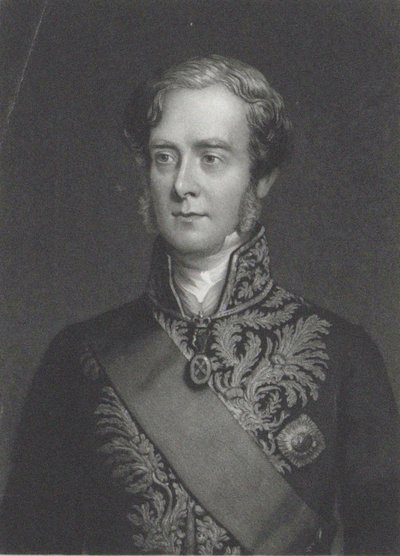 Retrato de George Villiers, 4º Conde de Clarendon 1800-1870. de John Sartain