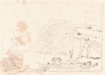 Uma doca seca de John Sell Cotman
