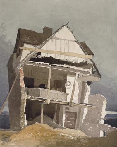 Uma casa arruinada, do século XIX de John Sell Cotman