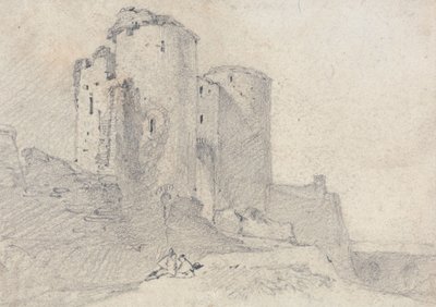 Castelo de Beeston, Cheshire: entrada do castelo de John Sell Cotman