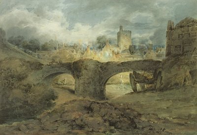 Brecknock, c.1801 (wc com goma arábica sobre papel) de John Sell Cotman