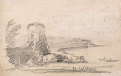 Ponte e Torre, depois de Richard Wilson de John Sell Cotman
