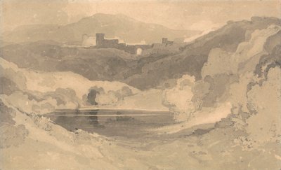 Castelo numa Paisagem de John Sell Cotman