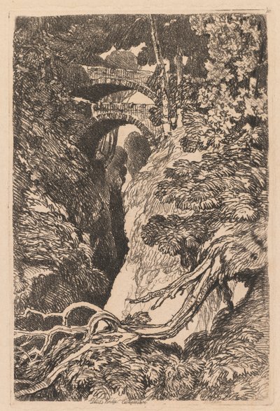Ponte do Diabo, Cardiganshire de John Sell Cotman