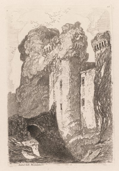 Liber Studiorum: Castelo Raglan, Monmouthshire de John Sell Cotman