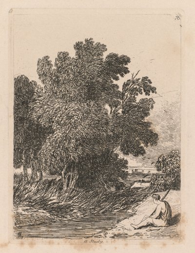 Livro de Estudos: Placa 16, Um Estudo de John Sell Cotman