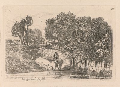 Liber Studiorum: Placa 20, Felbrigg Heath, Norfolk de John Sell Cotman