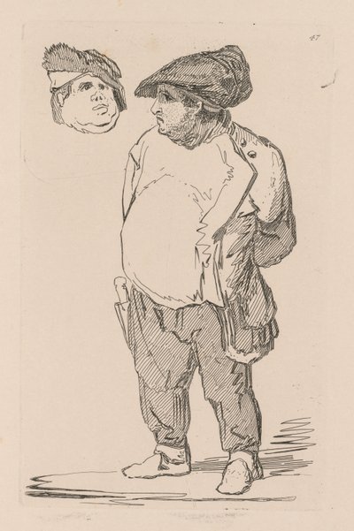 Estudos estão livres da placa 47, um estudo de 1838. de John Sell Cotman