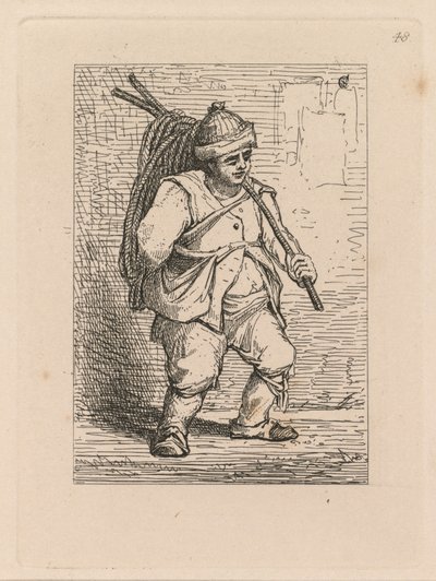 Estudos estão livres da placa 48, um estudo de 1838. de John Sell Cotman